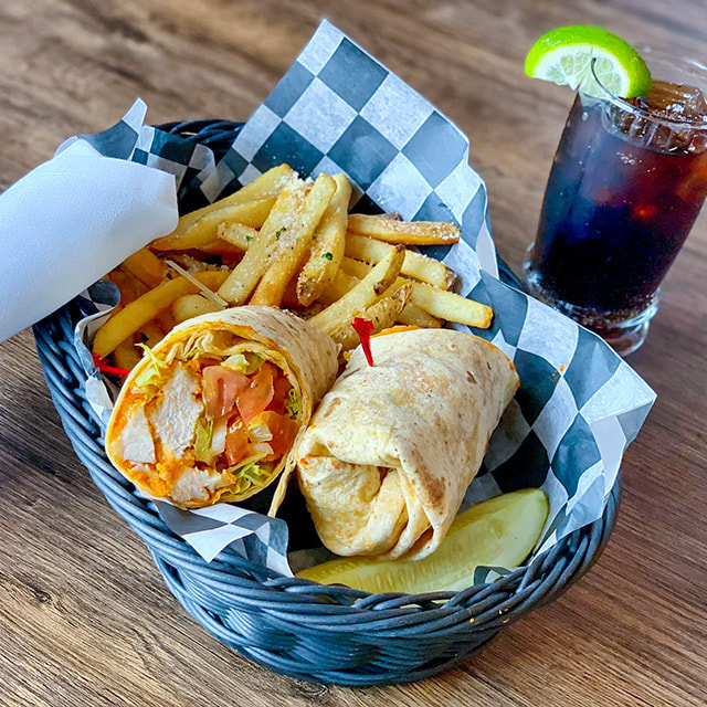 wraps and fries